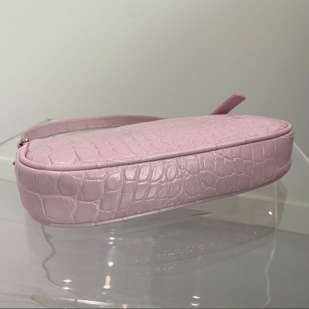 By Far Mini Rachel Pink Embossed Leather - Picture 2 of 4